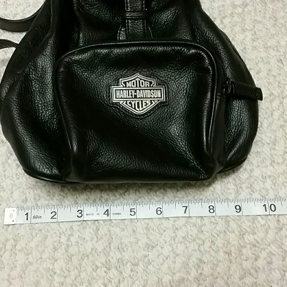 harley davidson leather backpack purse